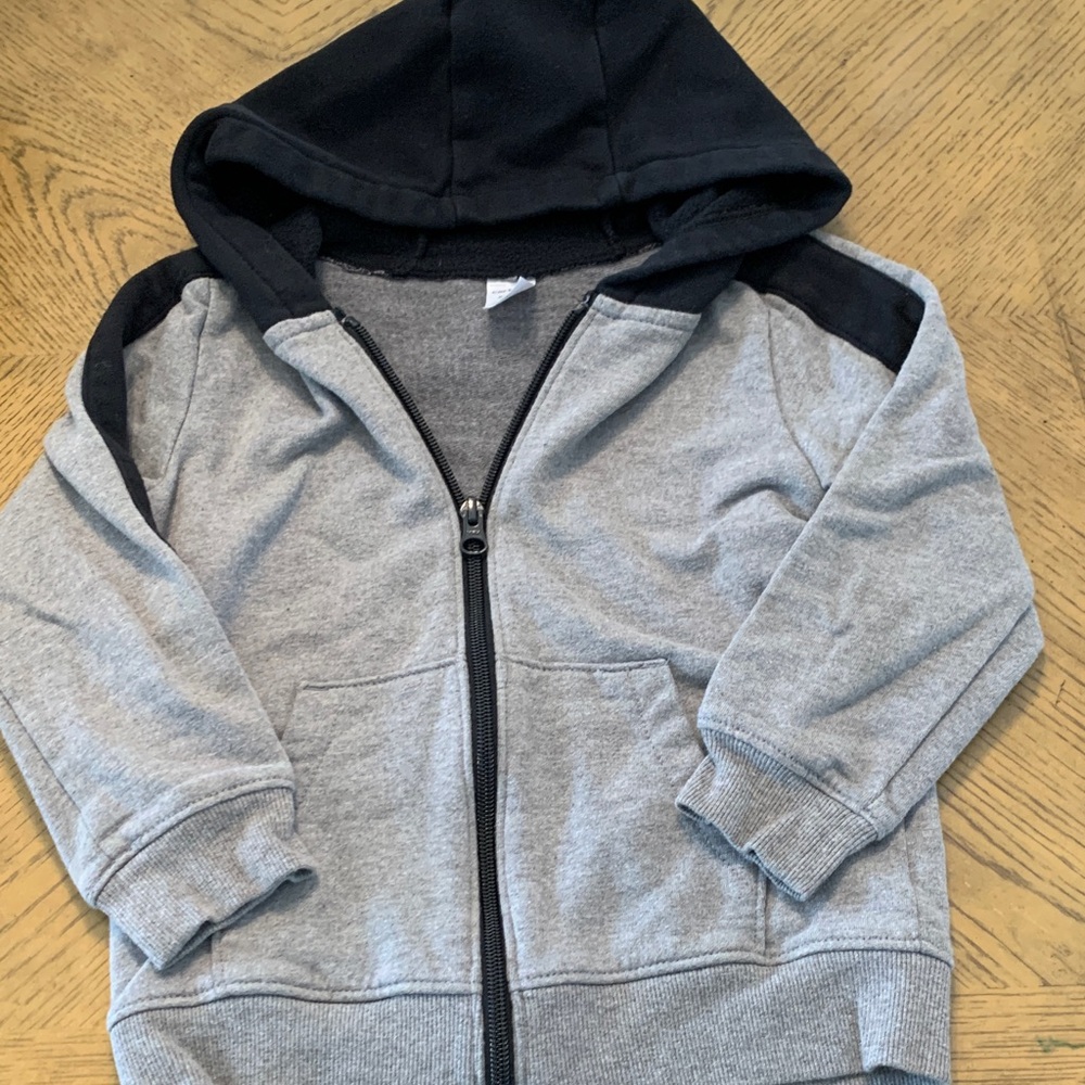 Carter's Gray and Black Kids Hoodie 5T